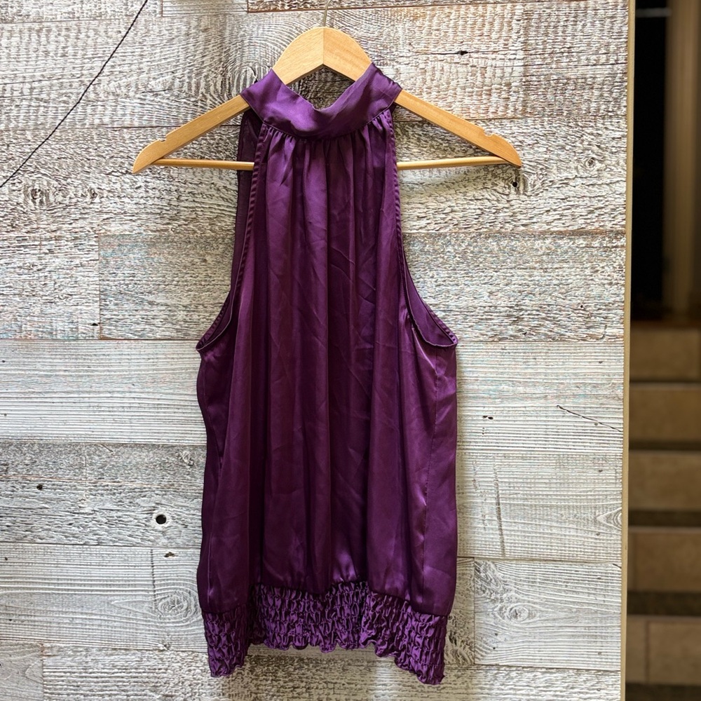 3/$30 | Forever21 | Silky Sleeveless Halter Top - M, Purple